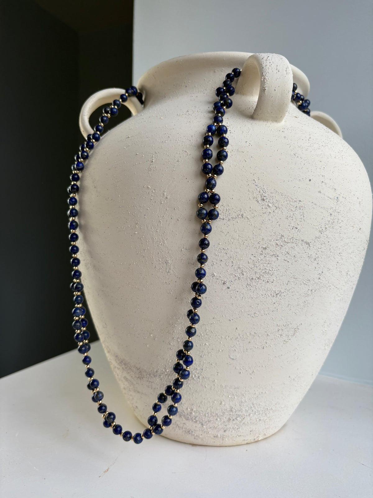 Talisman Necklace with Lapis Lazuli and Gold