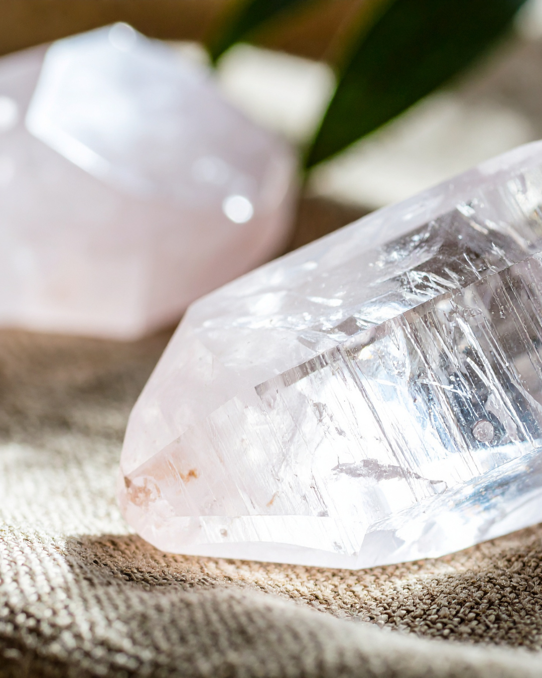 Clear quartz tantric necklace
