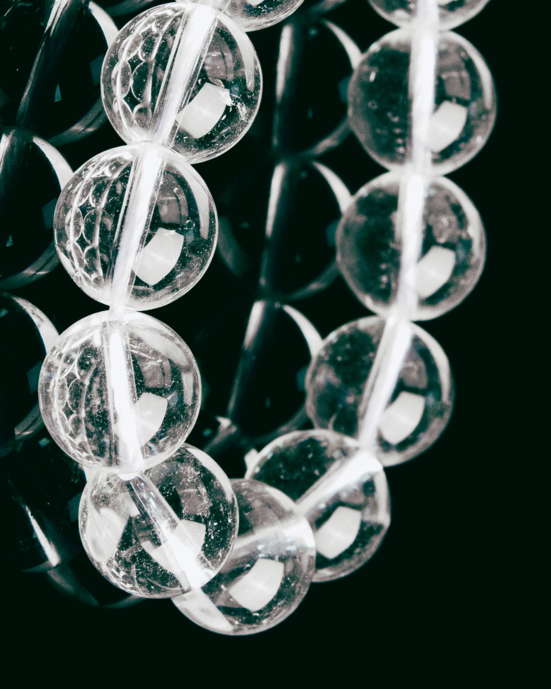 Clear quartz tantric necklace