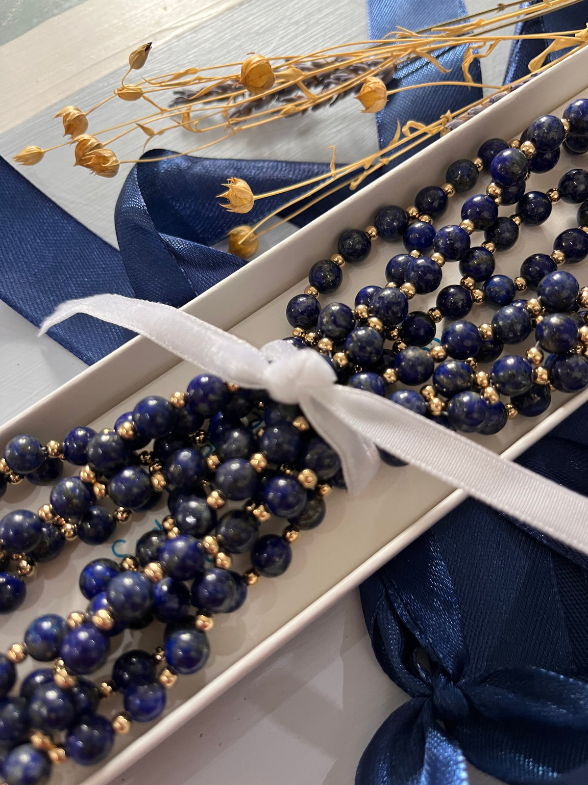 Talisman Necklace with Lapis Lazuli and Gold