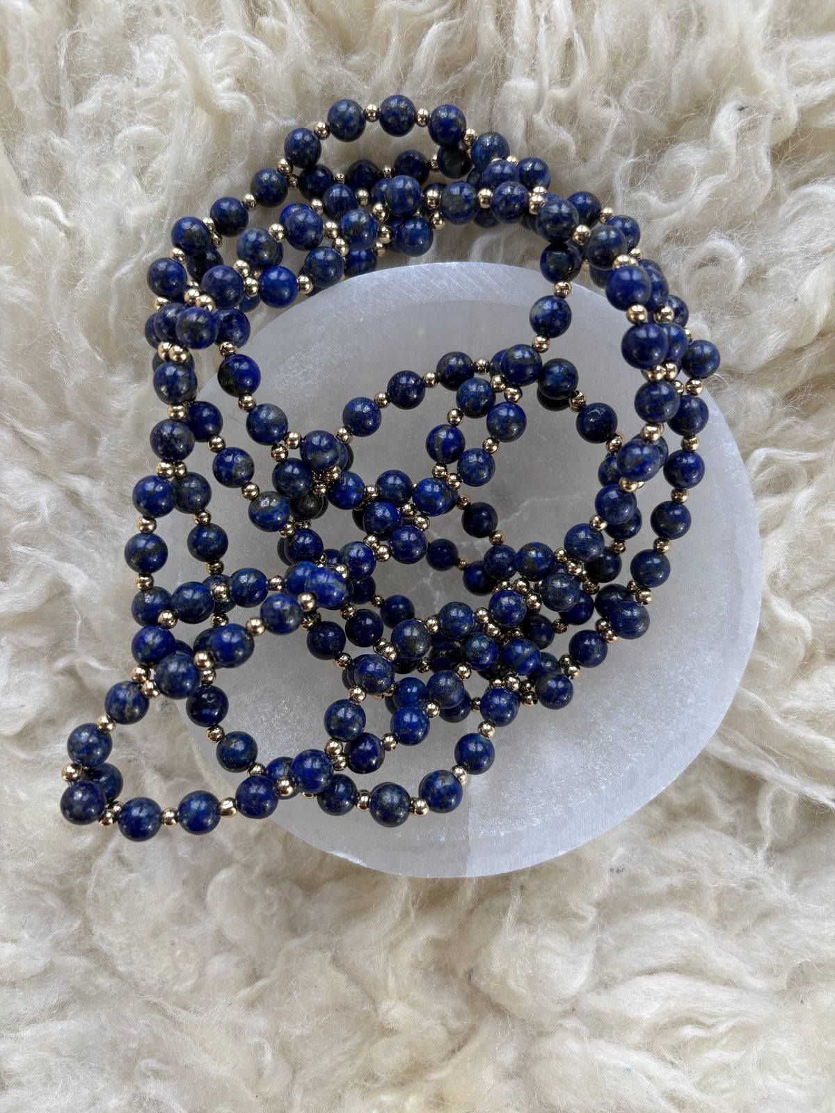 Talisman Necklace with Lapis Lazuli and Gold