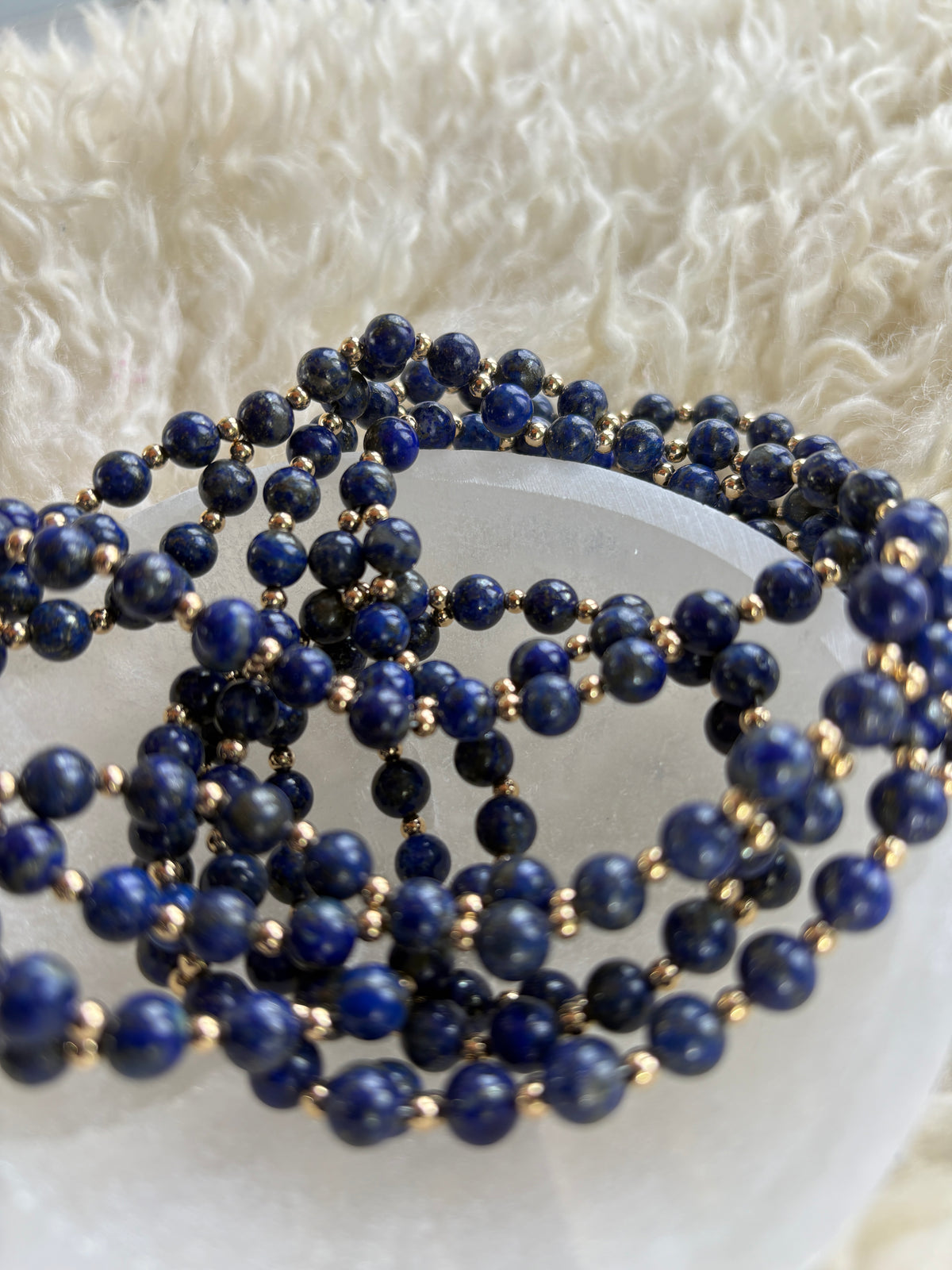 Talisman Necklace with Lapis Lazuli and Gold