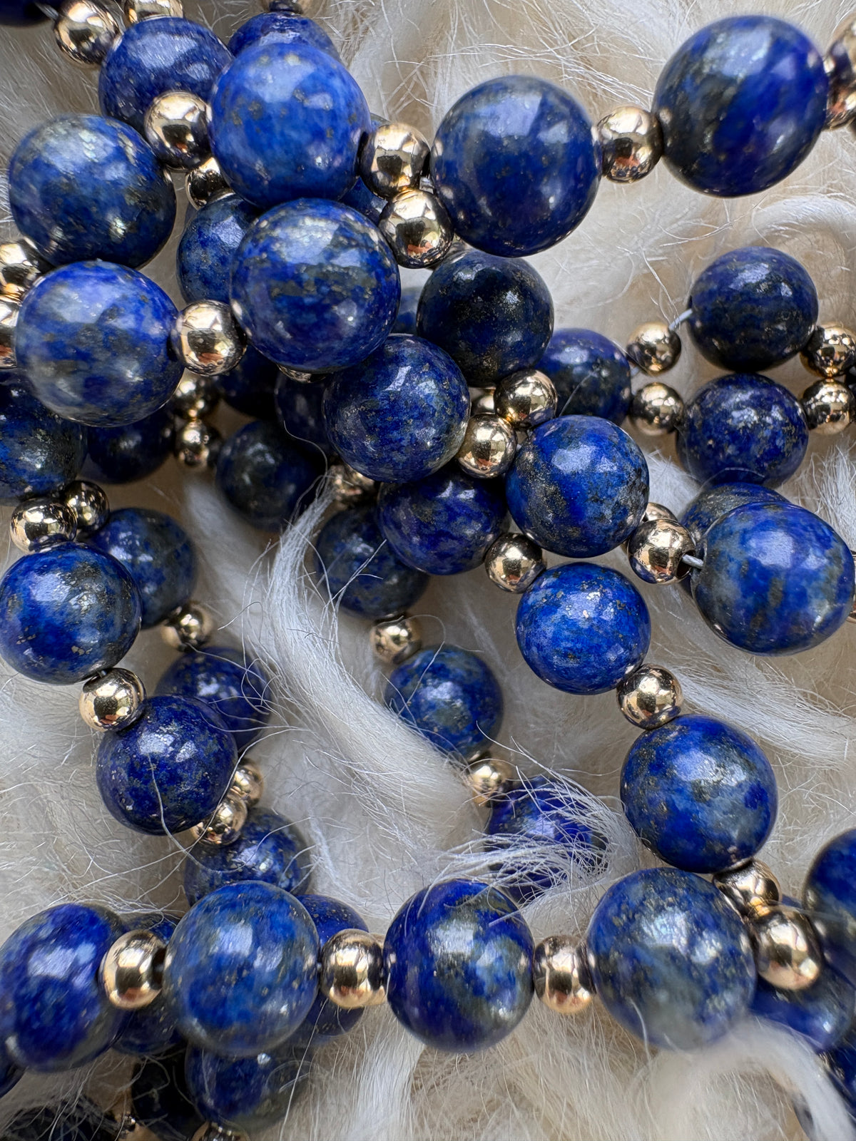 Talisman Necklace with Lapis Lazuli and Gold