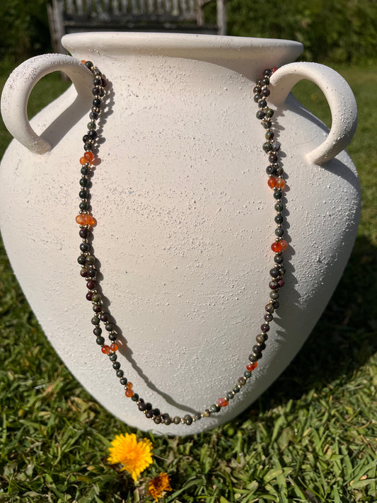 Tantric necklace with dragon energy