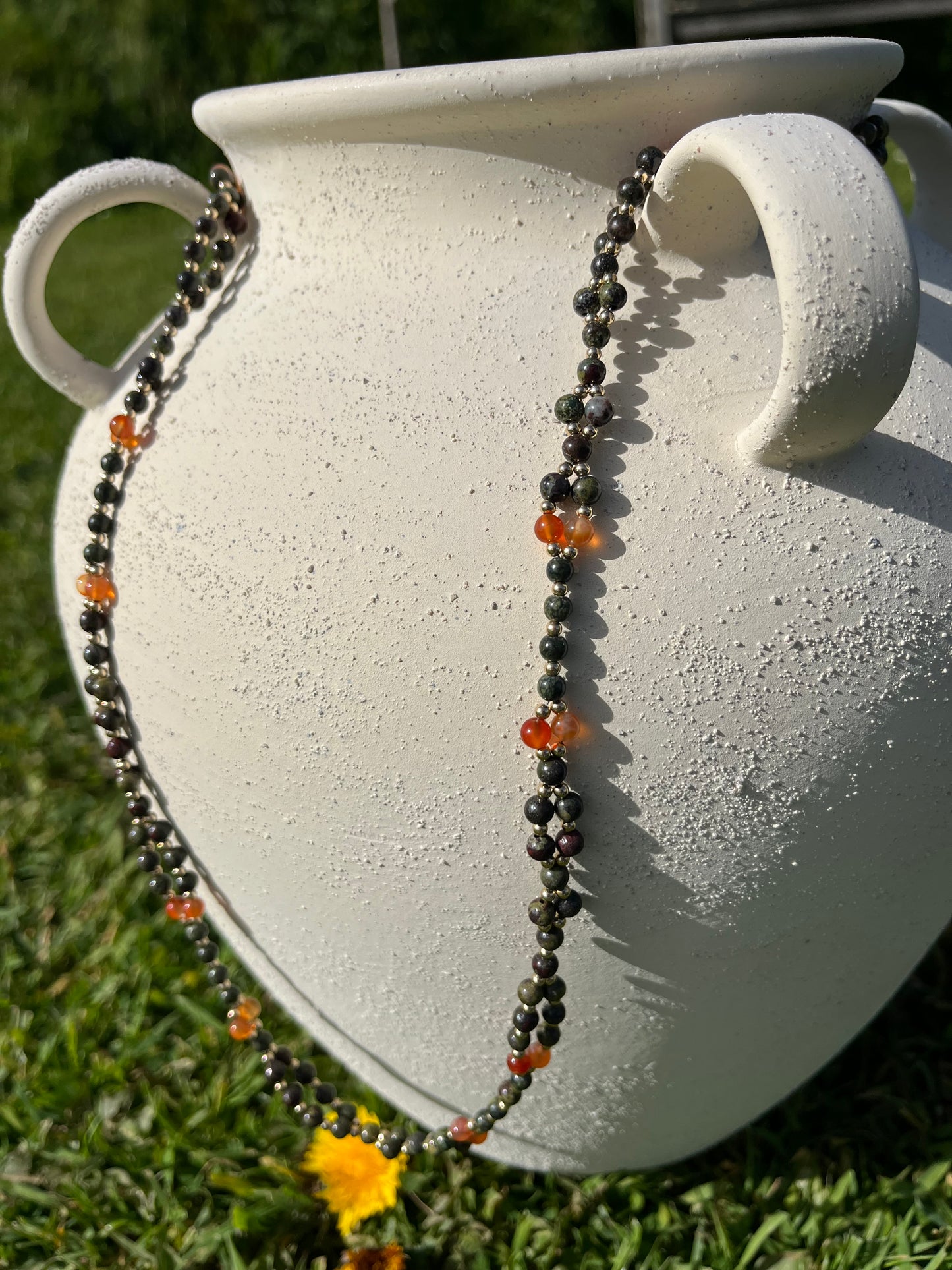 Tantric necklace with dragon energy