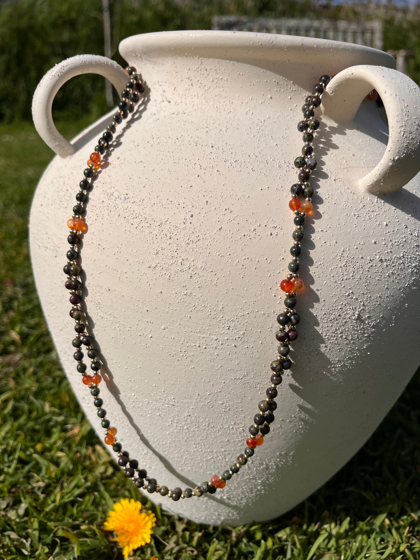 Tantric necklace with dragon energy