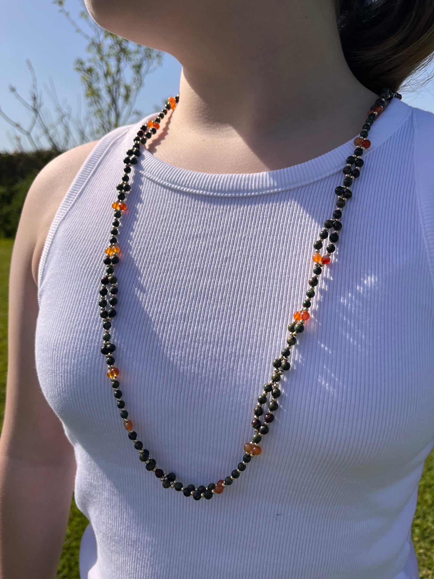 Tantric necklace with dragon energy