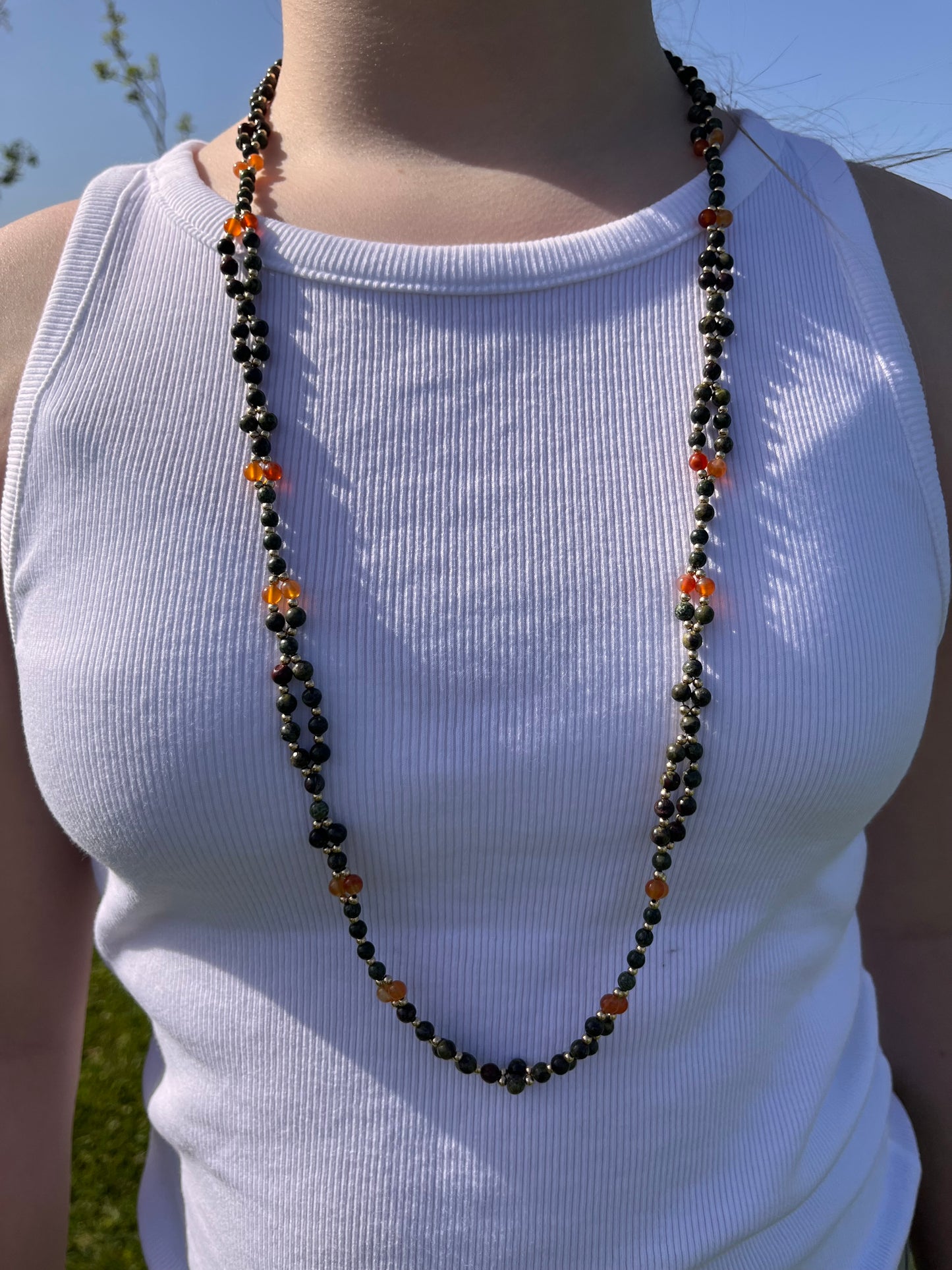 Tantric necklace with dragon energy